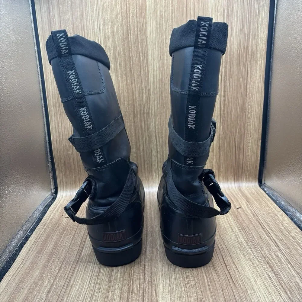 Kodiak All Weather Rubber Thinsulate Insulated Men's‎ Tall Black Boots Size 12